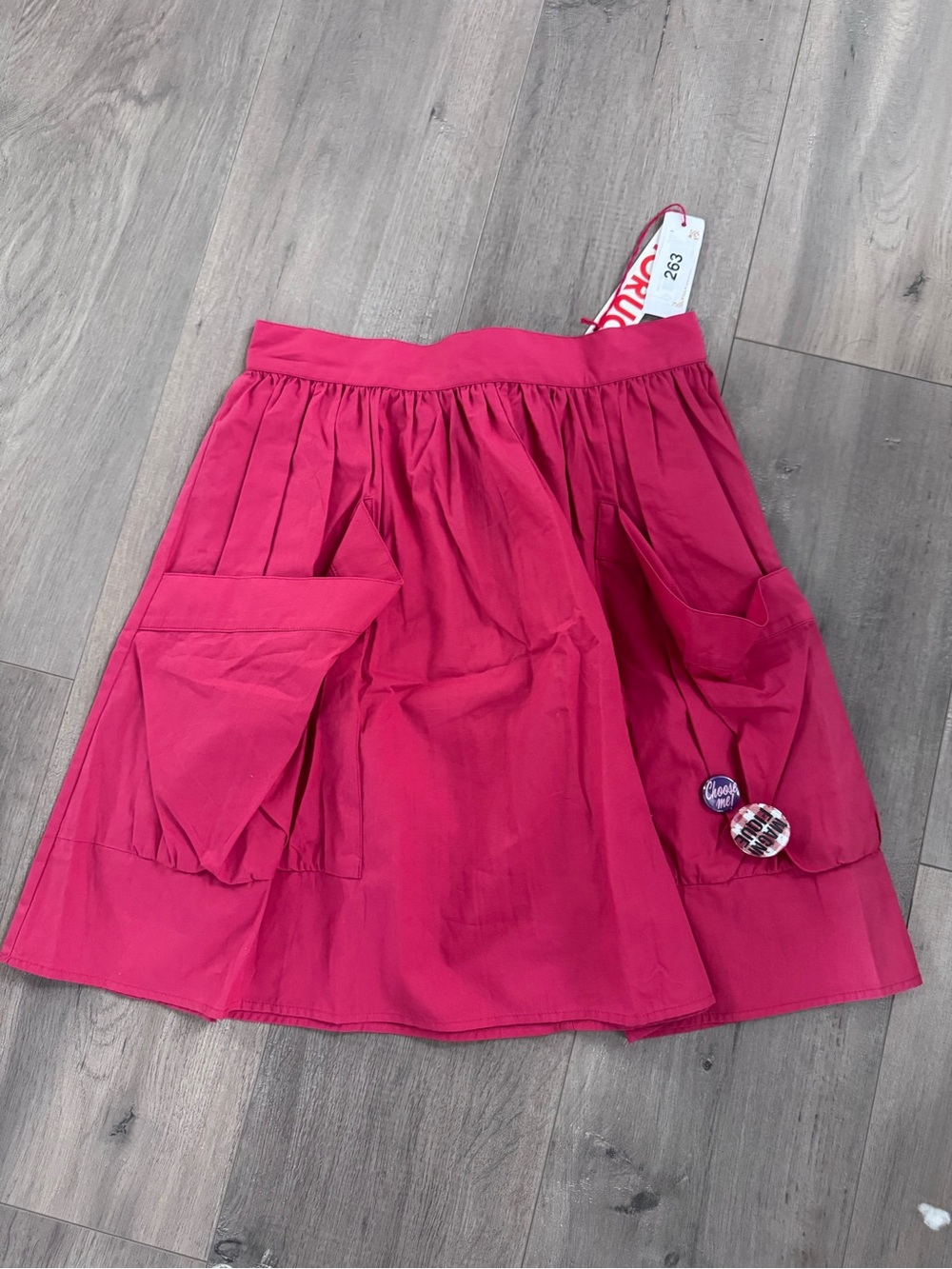 Women’s Cherry Red Pocket Skirt